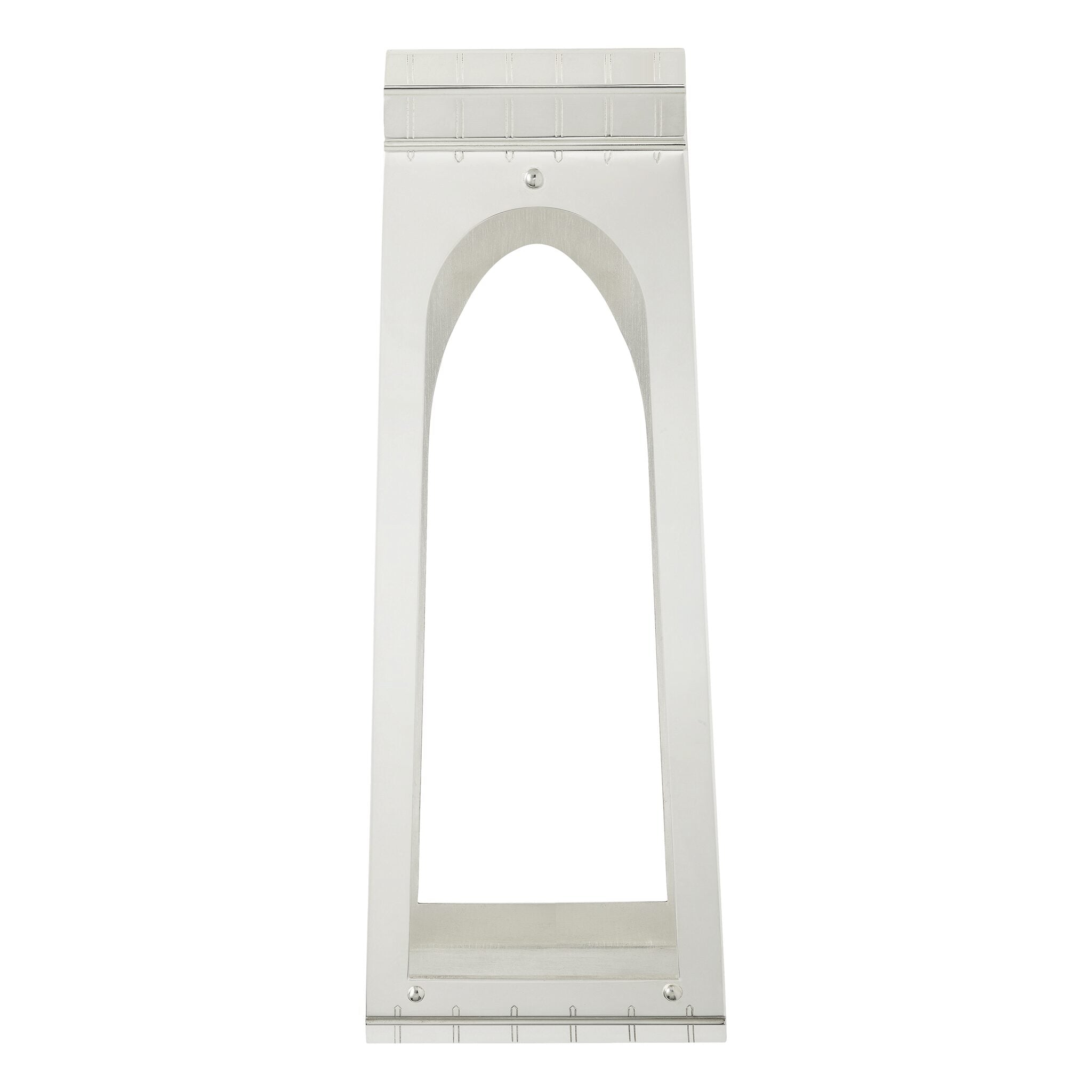 Christofle Graphik Silver-Plated Wine Stand in silver-plate on a white background