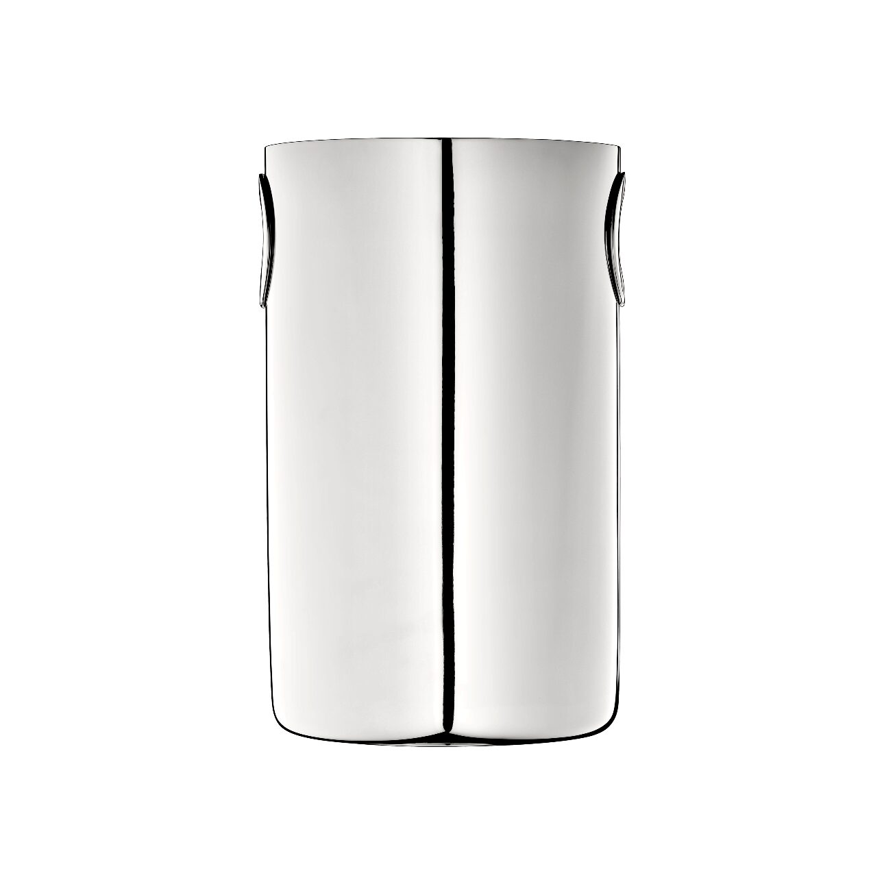 Christofle Oh de Christofle Stainless Steel Wine Bucket in stainless steel on a white background