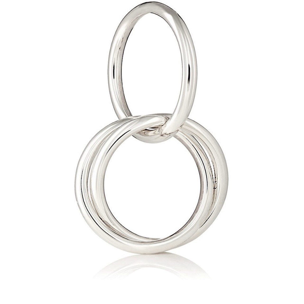 Cunill 3 Rings Sterling Silver Baby Teething Rattle — additional view