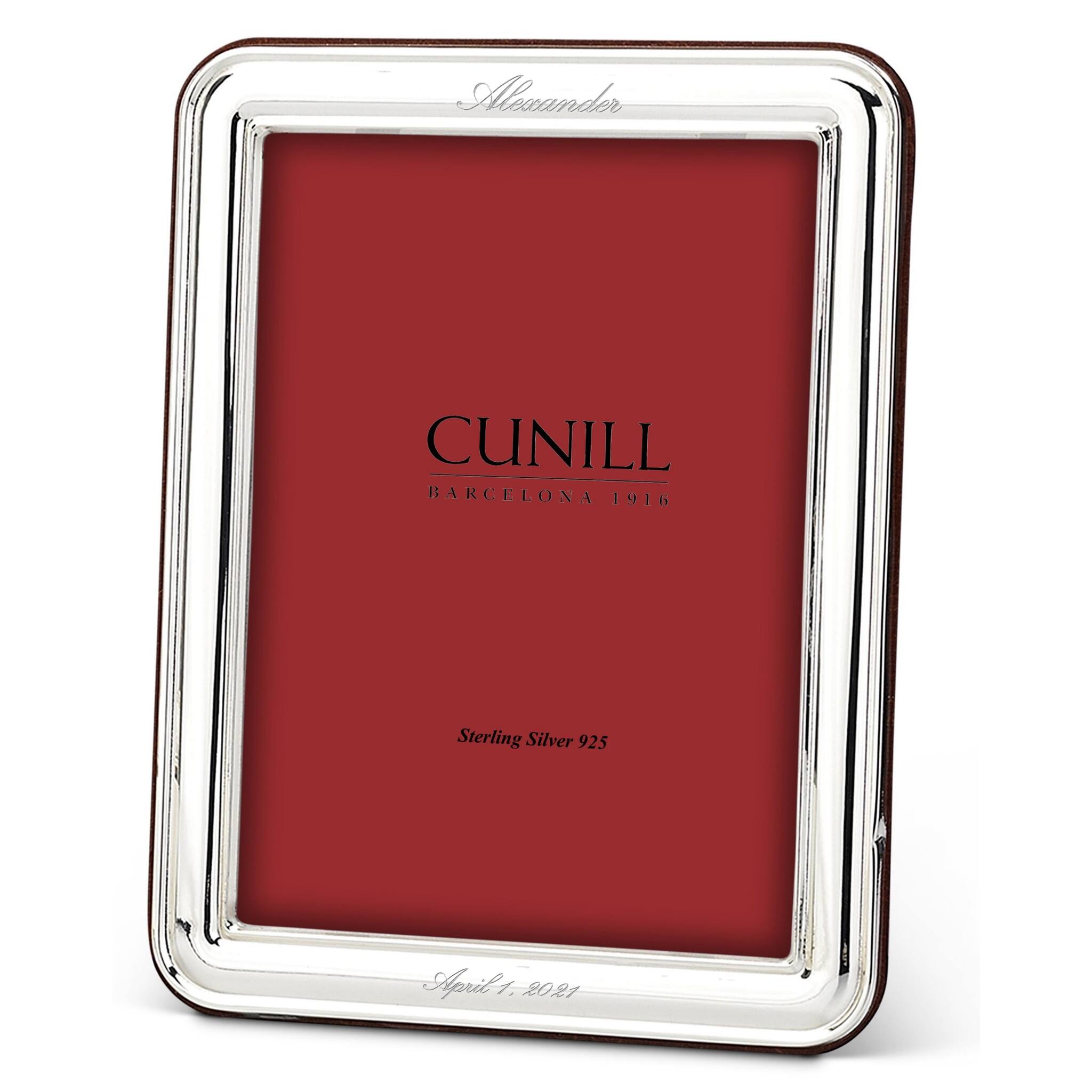 Cunill 'Addison Plain' 4x6 Non-Tarnish Sterling Silver Picture Frame — additional view