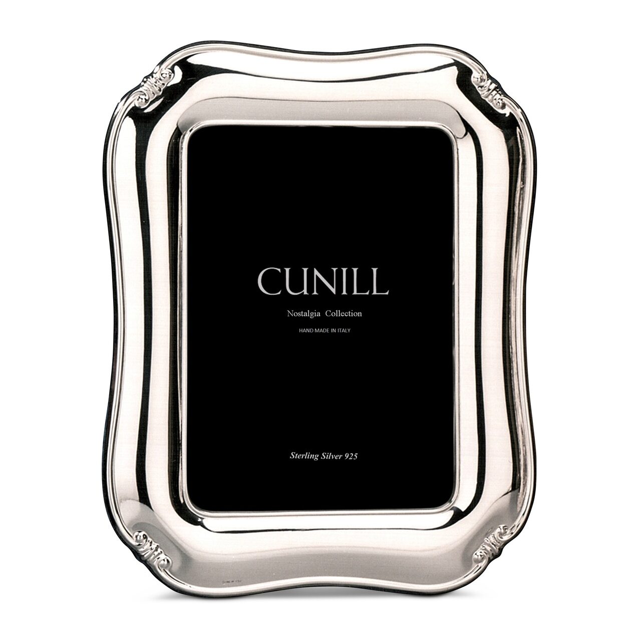 Cunill 'Alexandria' 4x6 Non-Tarnish Sterling Silver Picture Frame, sterling silver picture frame, on a white background