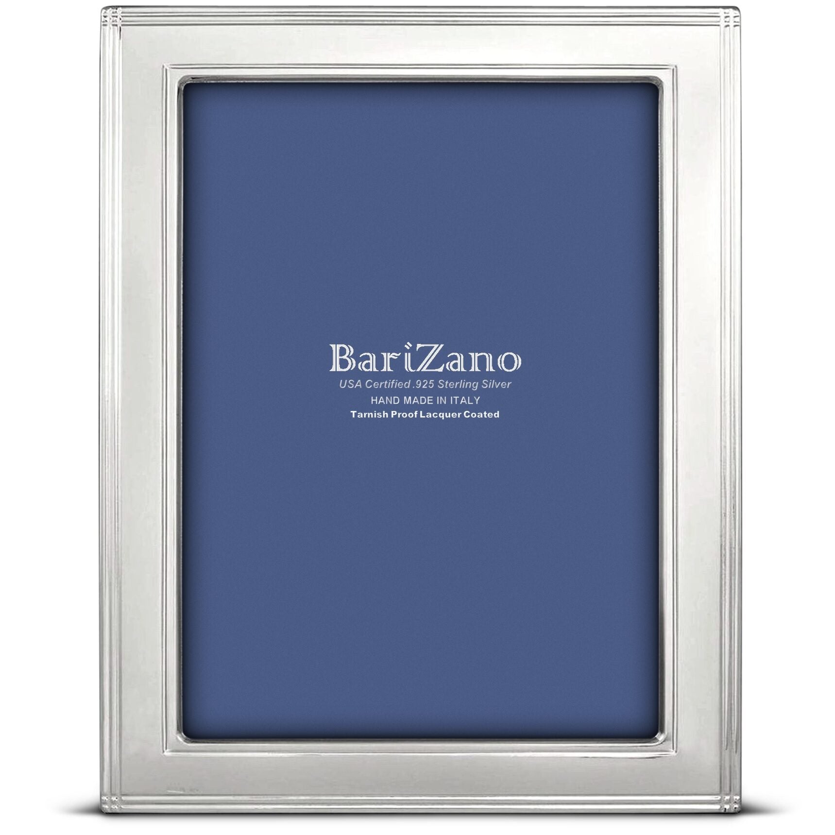 Cunill 'Axis' 5x7 Non-Tarnish 925 Sterling Silver Frame, sterling silver picture frame, on a white background