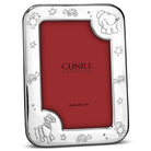 Cunill Baby Zoo Sterling Silver 4x6 Picture Frame, sterling silver picture frame, on a white background
