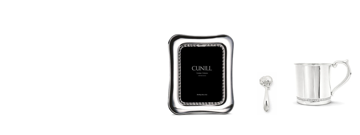 Cunill sterling silver picture frames and baby gifts