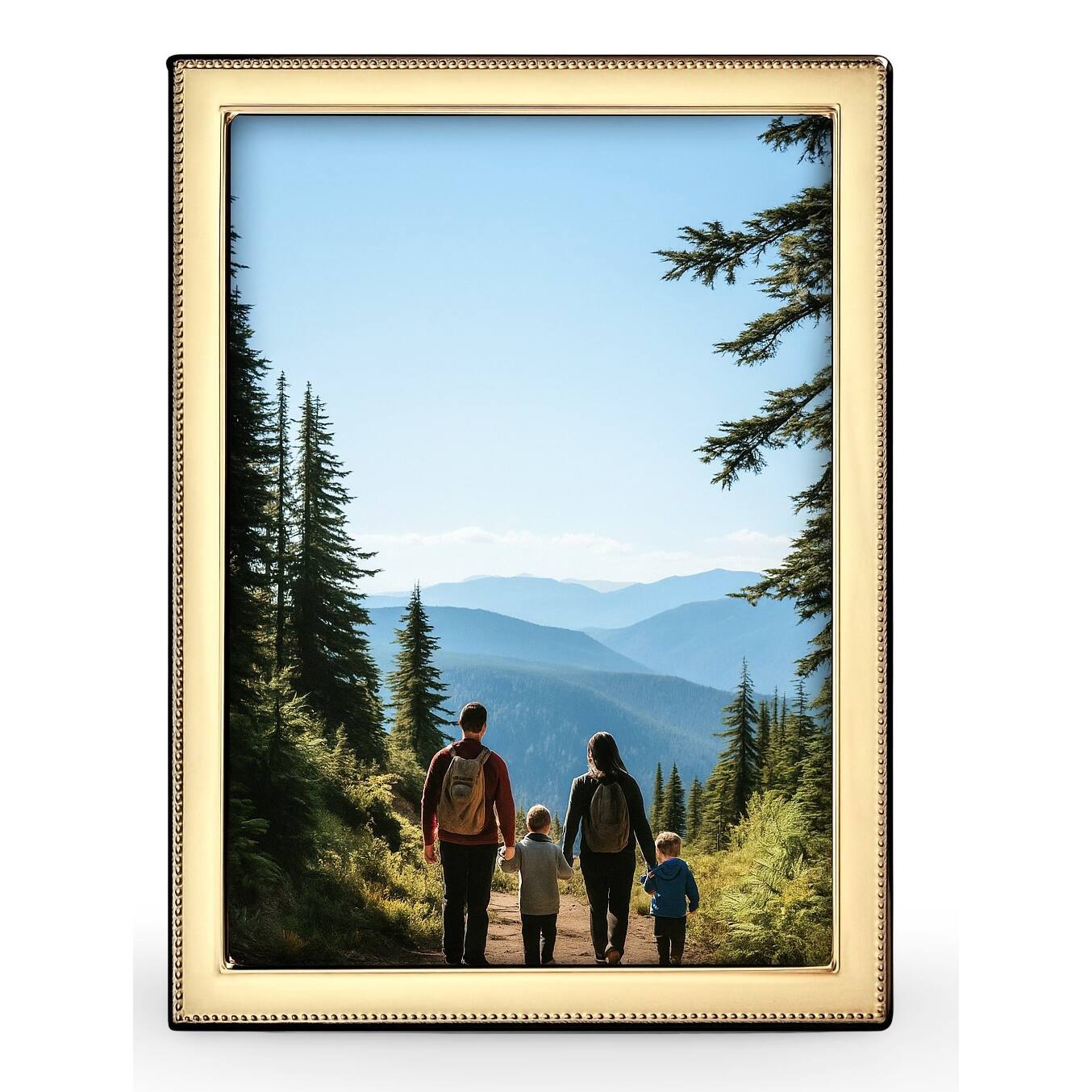 Cunill 'Bead' 5x7 Gold Plated Picture Frame — additional view