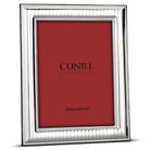 Cunill 'Bead Pinstripe' 4x6 Non-Tarnish Sterling Silver Picture Frame, sterling silver picture frame, on a white background