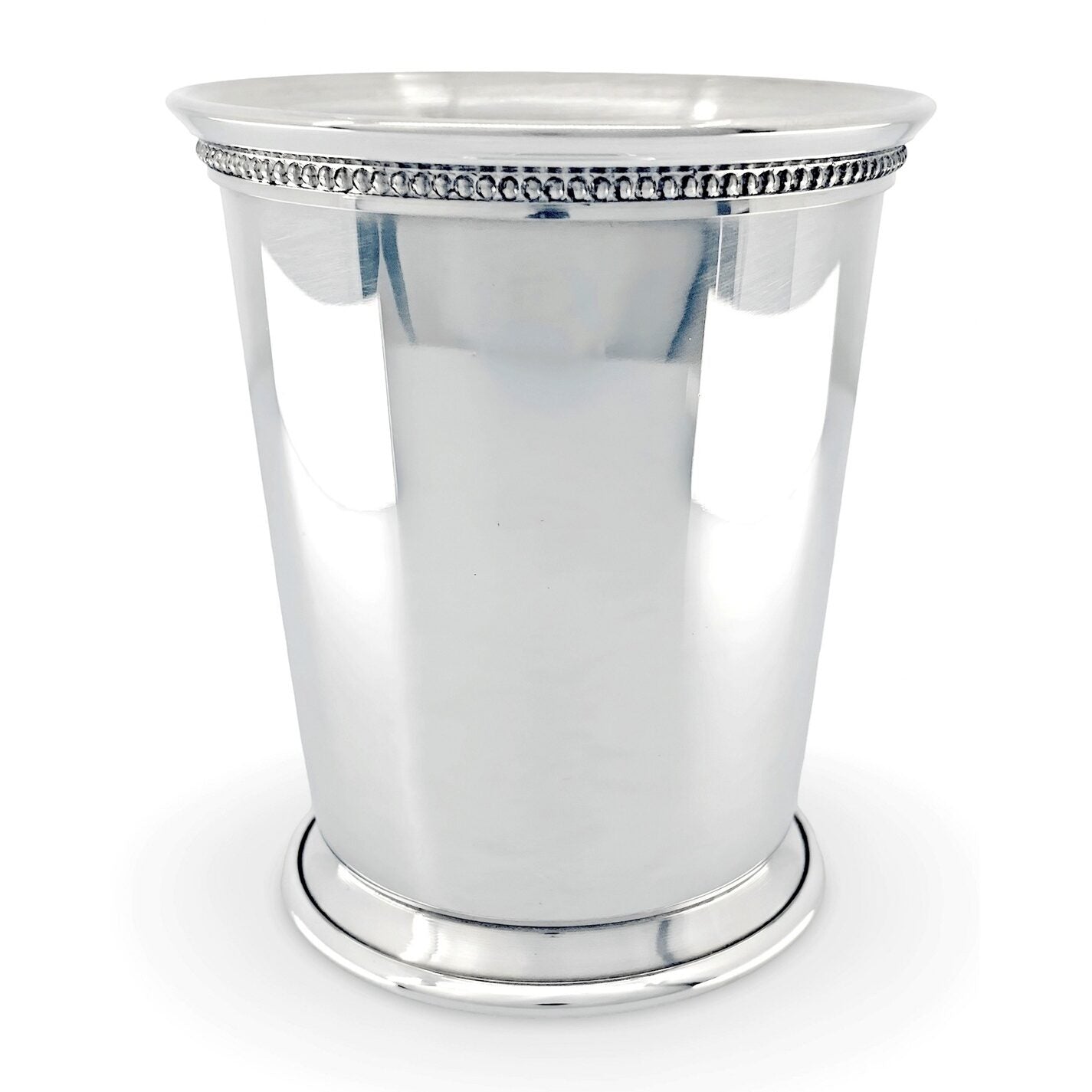 Cunill Beaded Polished Pewter 10 oz Julep Cup-Handmade in the USA — additional view
