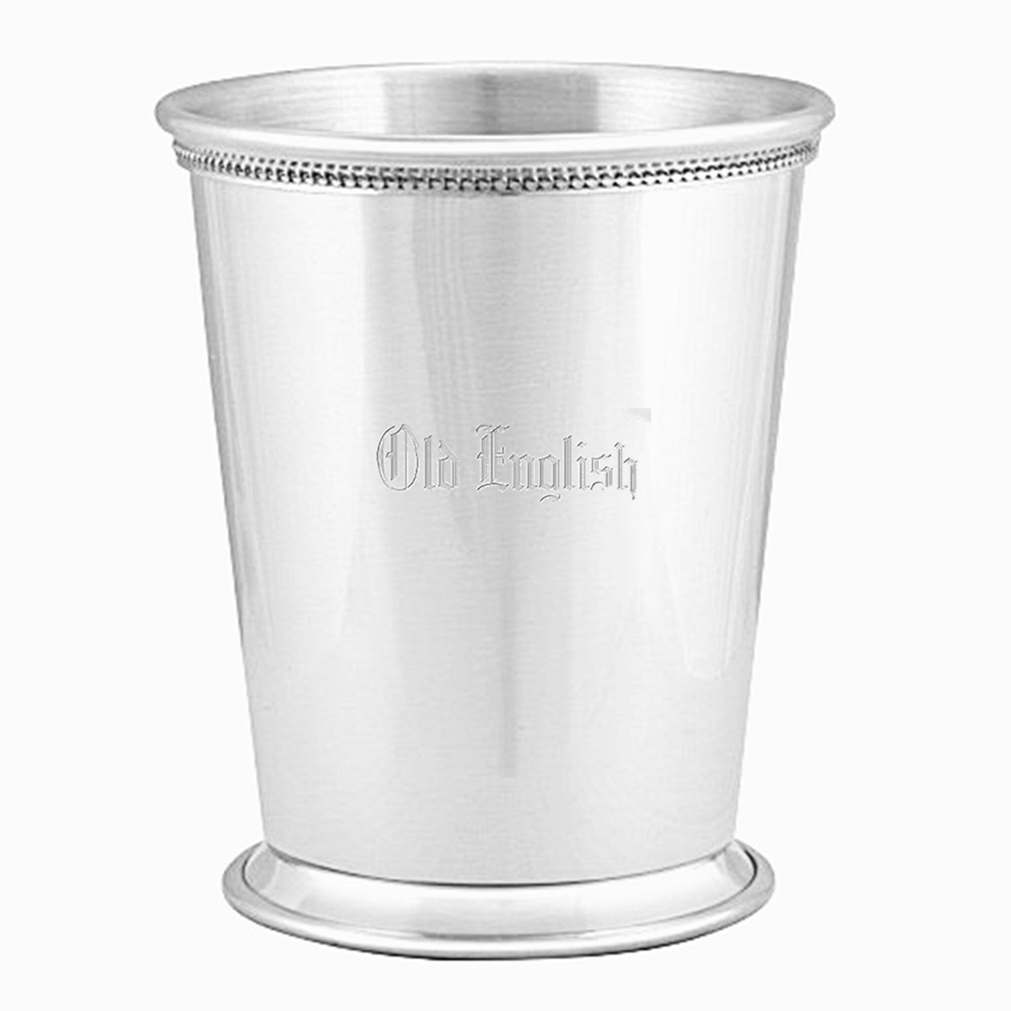 Cunill Beaded Polished Pewter 12 oz Mint Julep Cup-Handmade in the USA — additional view