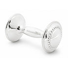 Cunill Beaded Sterling Silver Baby Barbell Rattle — additional view