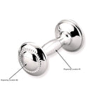 Cunill Beaded Sterling Silver Baby Barbell Rattle — additional view
