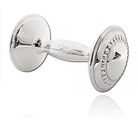 Cunill Beaded Sterling Silver Baby Barbell Rattle — additional view