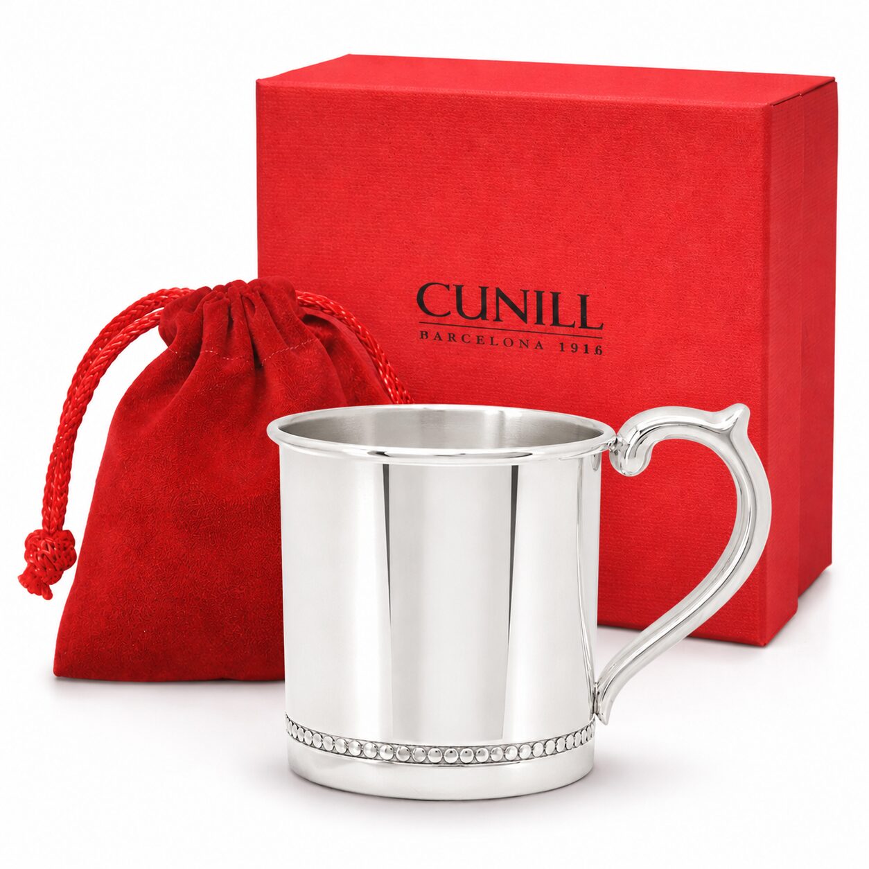 Cunill Beaded Sterling Silver Baby Cup — additional view