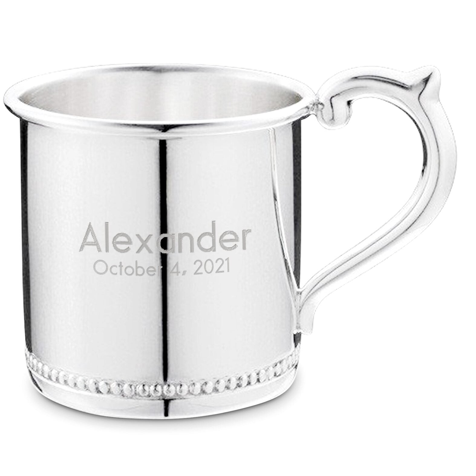 Cunill Beaded Sterling Silver Baby Cup — additional view