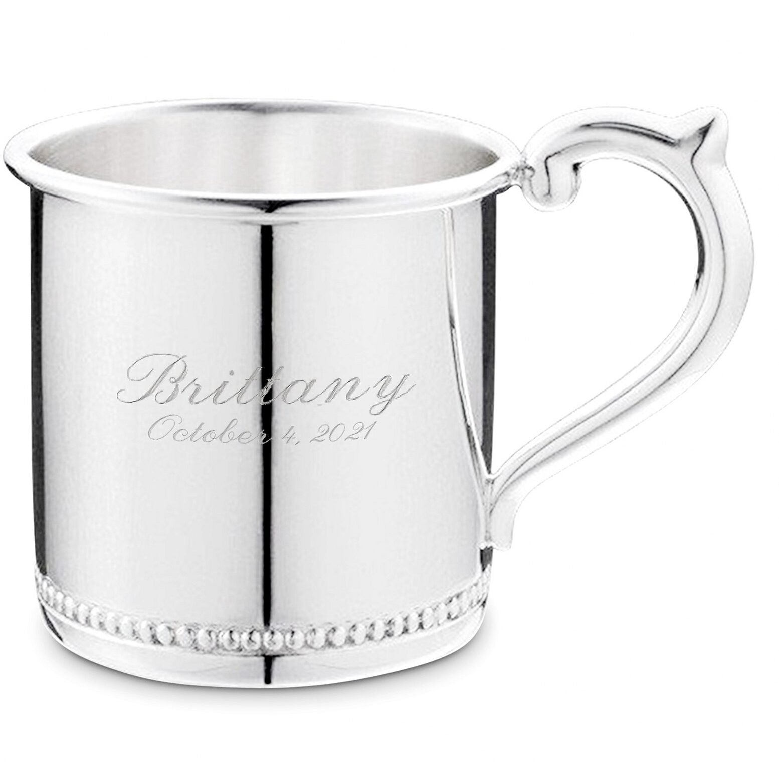 Cunill Beaded Sterling Silver Baby Cup — additional view
