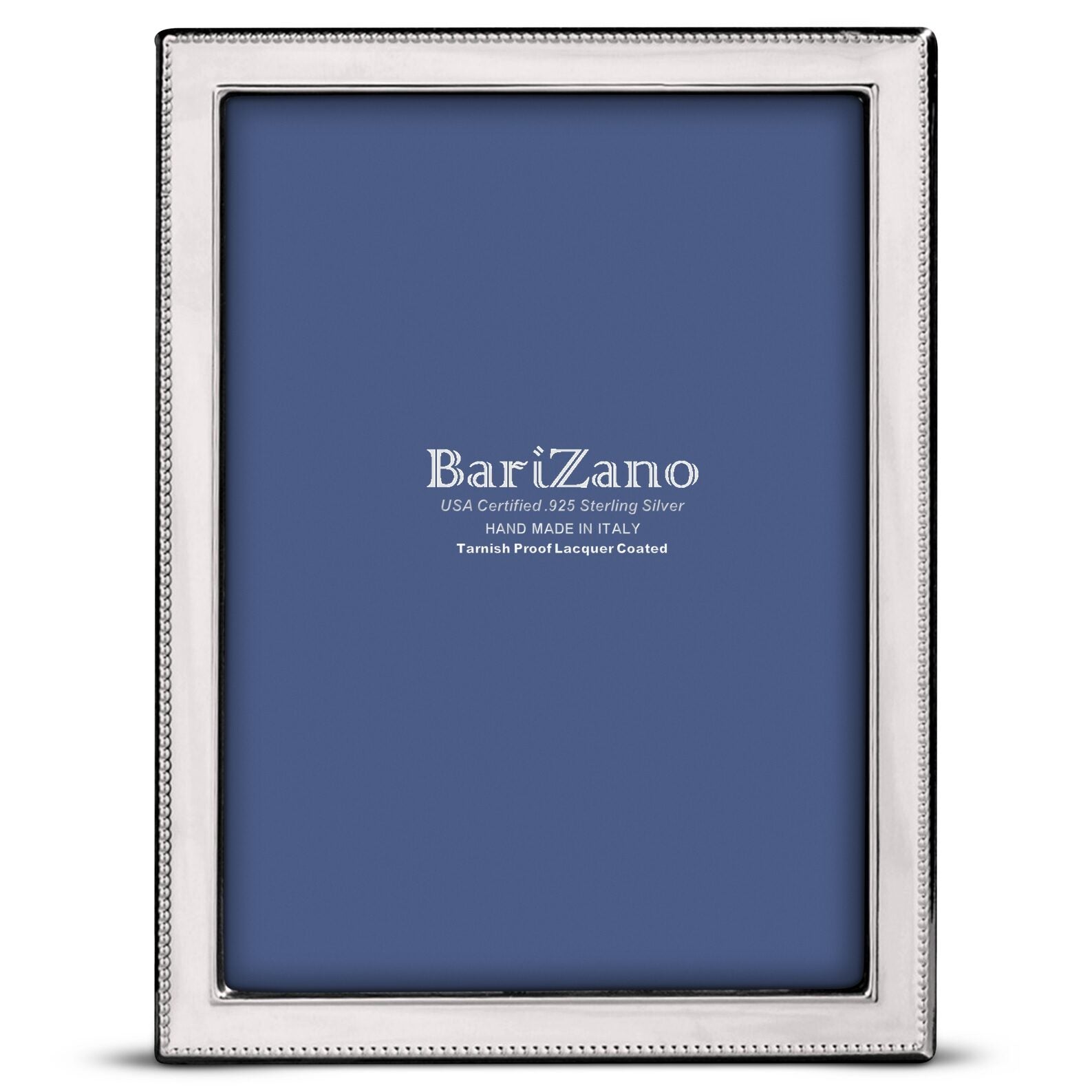 Cunill Beads 5x7 Non-Tarnish 925 Sterling Silver Frame, sterling silver picture frame, on a white background