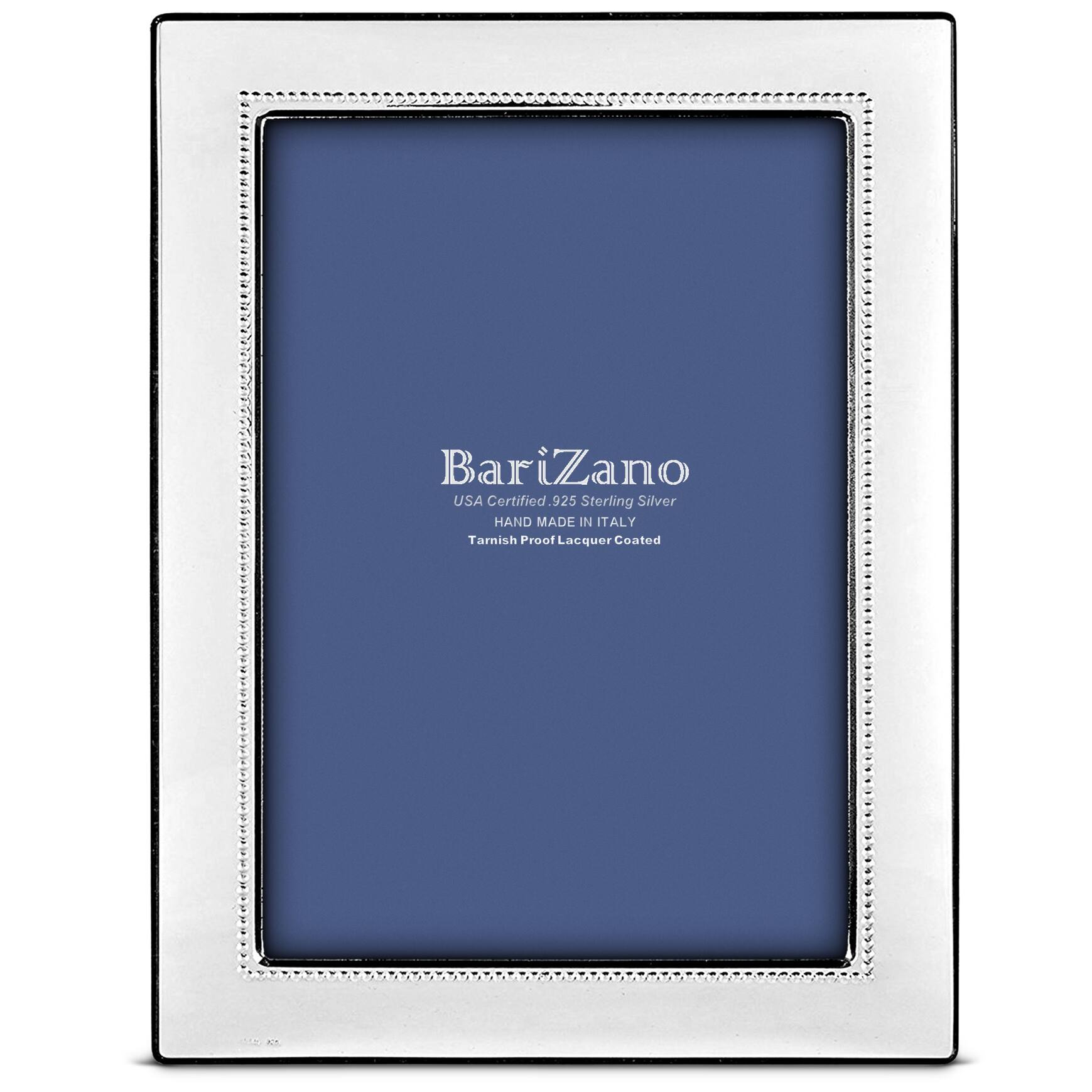 Cunill 'Beads' 8x10 Non-Tarnish 925 Sterling Silver Frame, sterling silver picture frame, on a white background