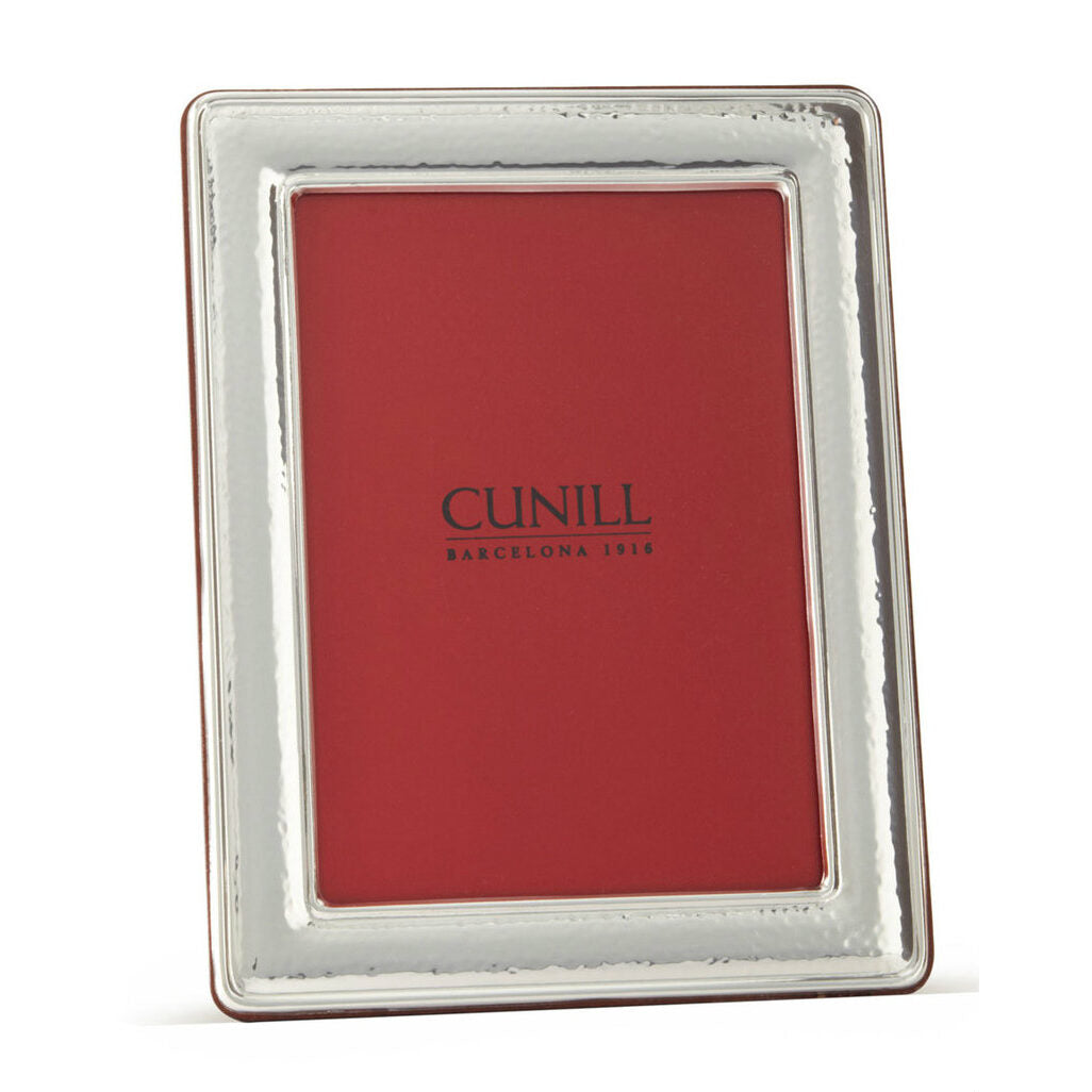 Cunill 'Blacksmith' 4x6 Non-Tarnish Sterling Silver Picture Frame, sterling silver picture frame, on a white background