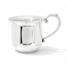 Cunill Boston Polished Pure Pewter Baby Cup - Handmade in the USA, pewter baby cup, on a white background