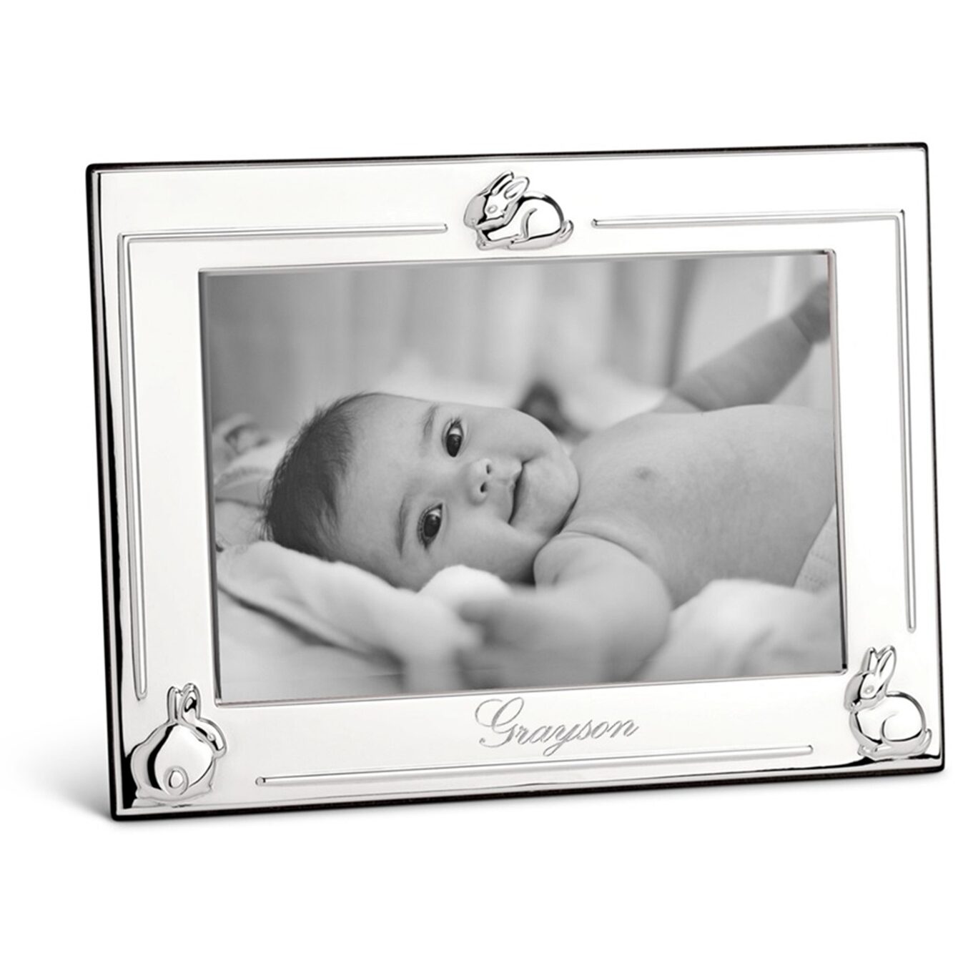 Cunill Bunnies Sterling Silver 4x6 Picture Frame — additional view