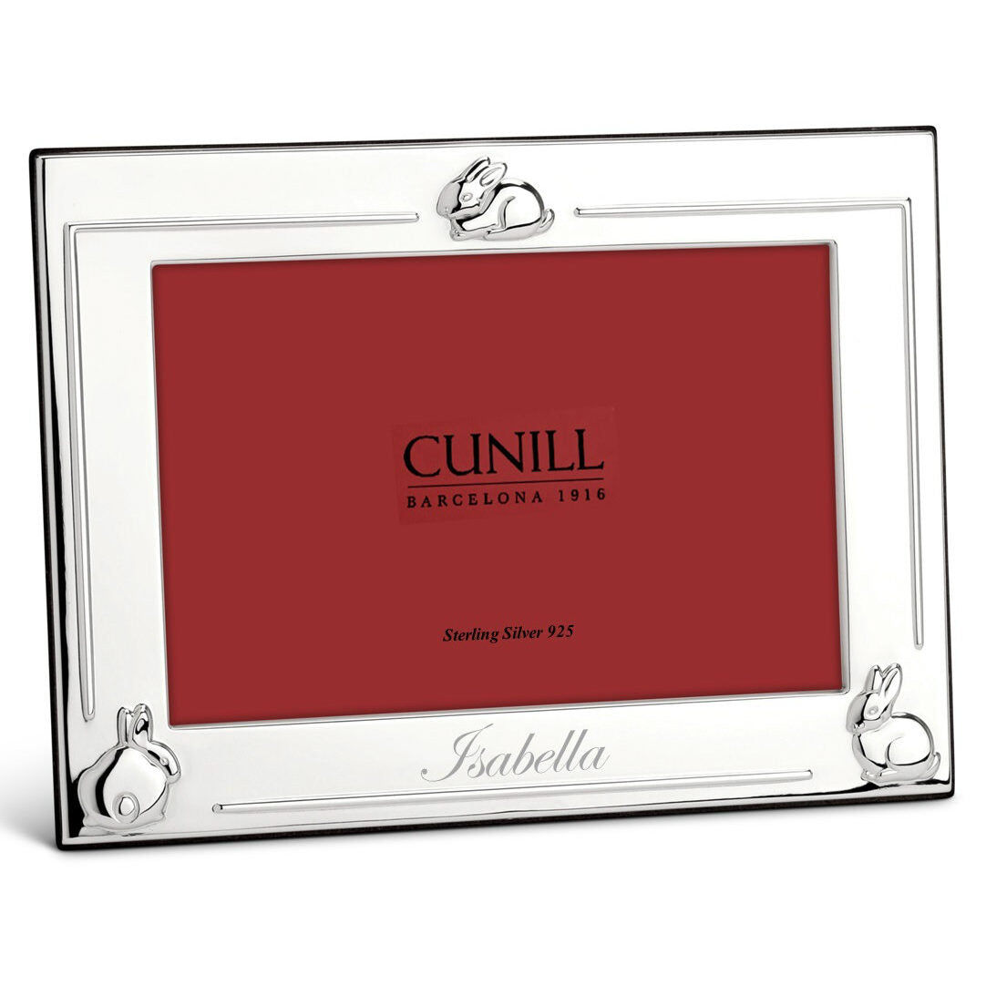 Cunill Bunnies Sterling Silver 4x6 Picture Frame — additional view