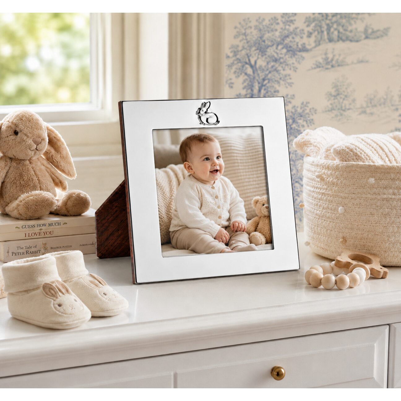 Cunill Bunny Sterling Silver 4x4 Picture Frame — additional view