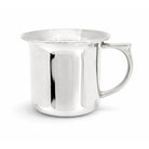 Cunill Cape Cod Polished Pure Pewter Baby Cup - Handmade in the USA, pewter baby cup, on a white background