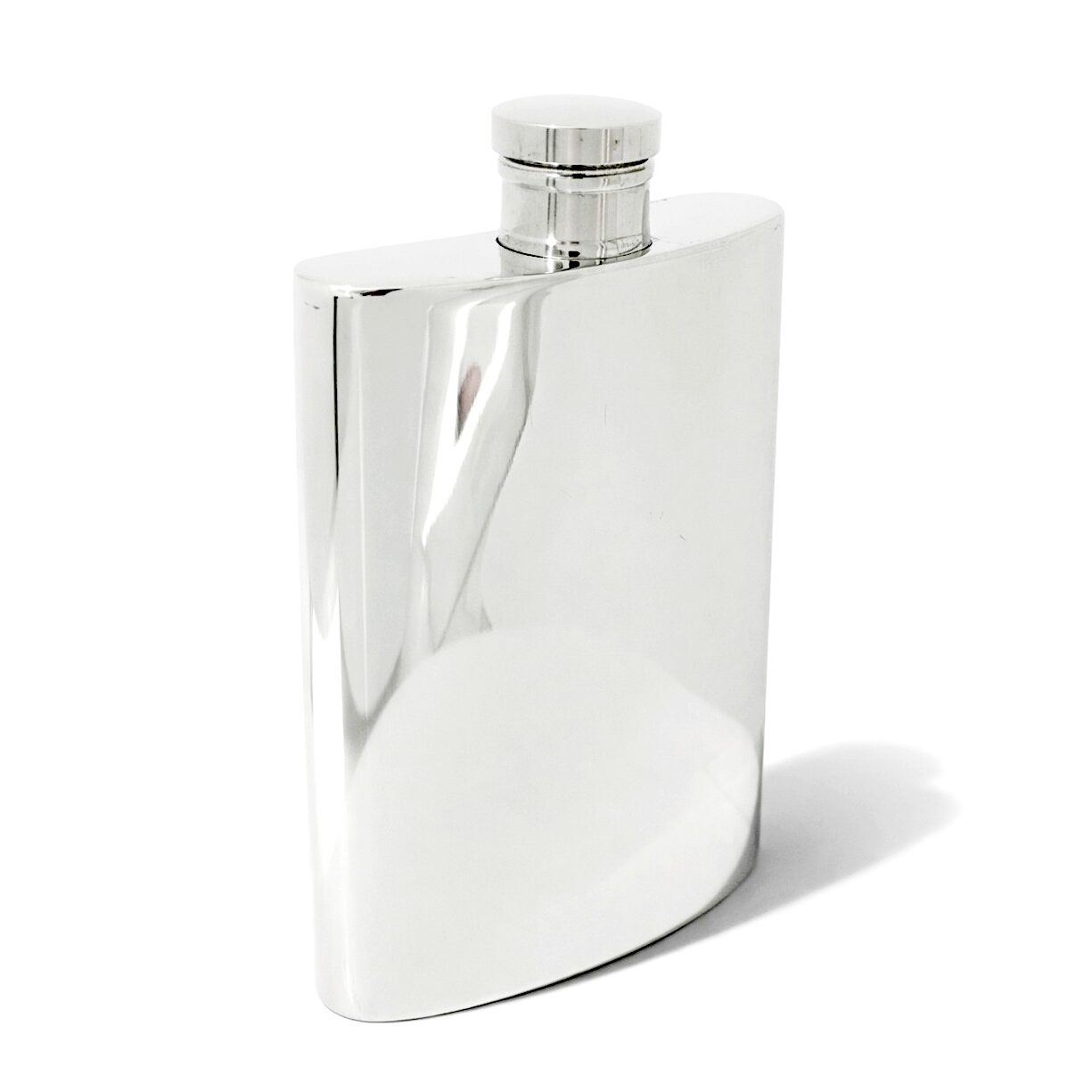 Cunill Classic polished 4oz Flask w-funnel-Handmade in the USA — additional view