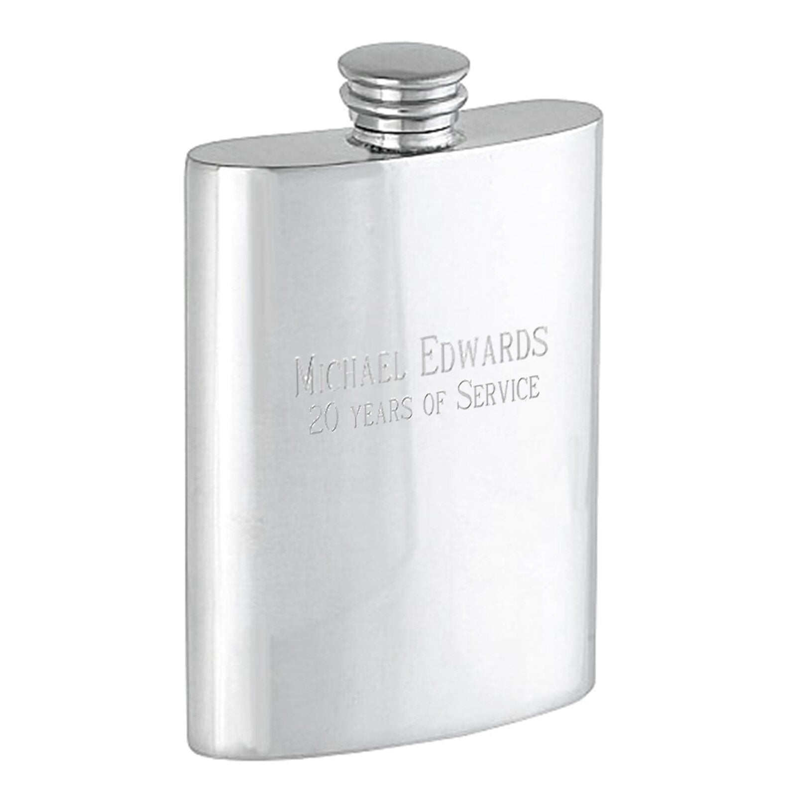 Cunill Classic polished 4oz Flask w-funnel-Handmade in the USA — additional view