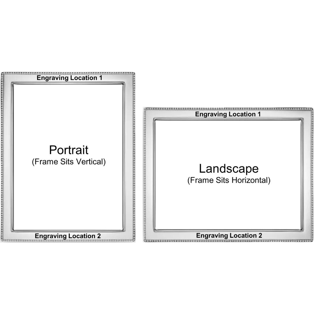 Cunill 'Contemporary Bead' 4x6 Non-Tarnish Sterling Silver Picture Frame — additional view