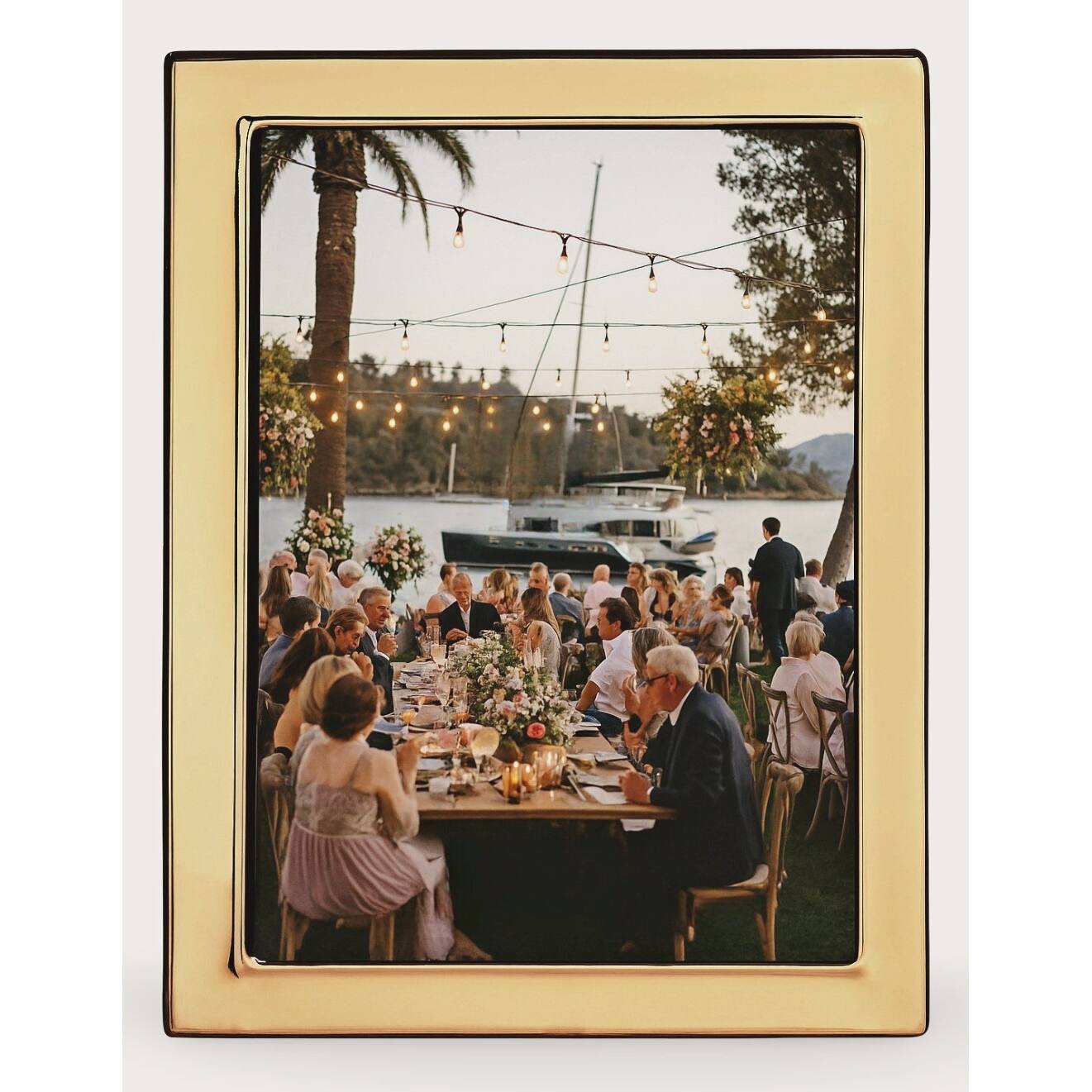 Cunill Contemporary Plain 24K Gold Plated 5x7 Picture Frame — additional view