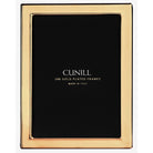 Cunill Contemporary Plain 24K Gold Plated 5x7 Picture Frame, 24k gold plated picture frame, on a white background