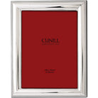 Cunill Cord Non-Tarnish Silverplated 4x6 Picture Frame, silver plated picture frame, on a white background