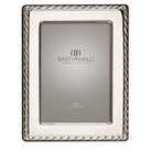 Cunill 'Corda' 4x6 Sterling Silver Picture Frame, sterling silver picture frame, on a white background