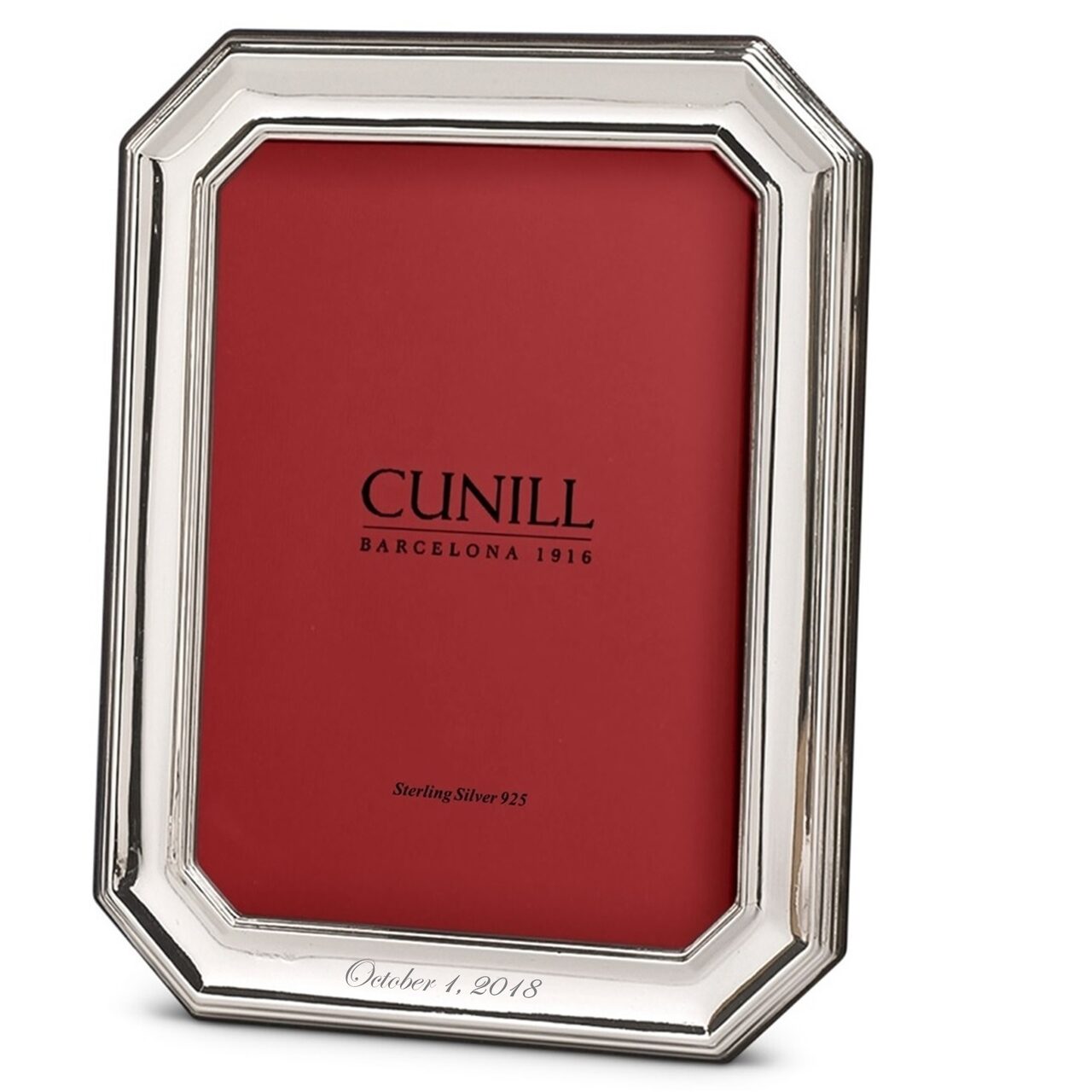 Cunill Sterling Silver Octenniel Plain 5x7 Picture Frame — additional view