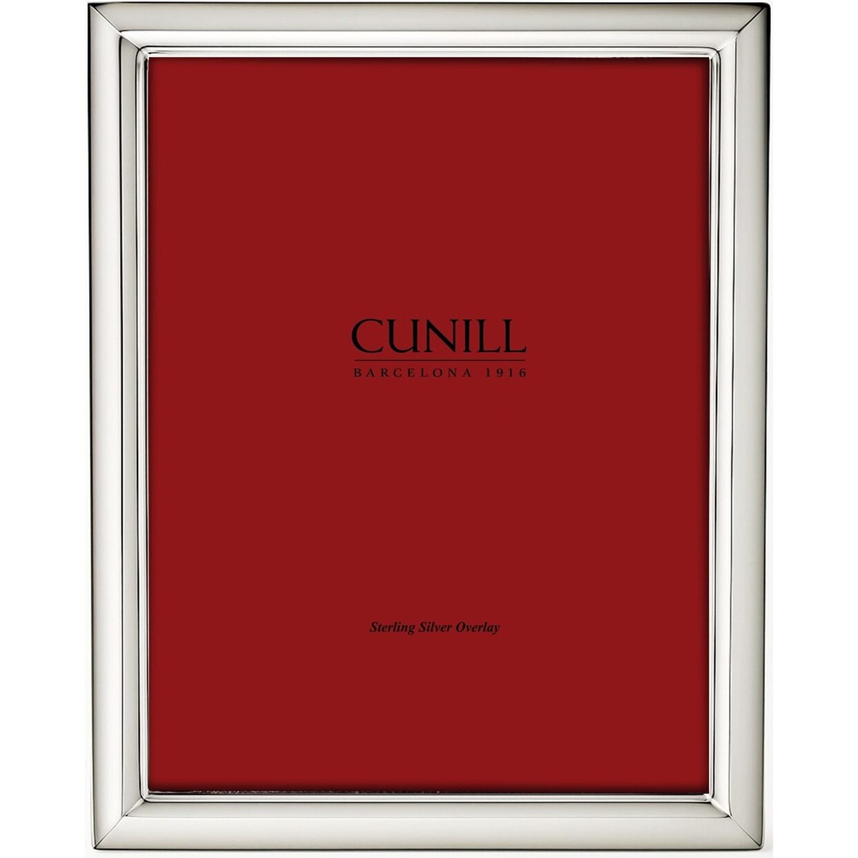Cunill Danube Sterling Silver Overlay 4x6 Frame, sterling silver picture frame, on a white background