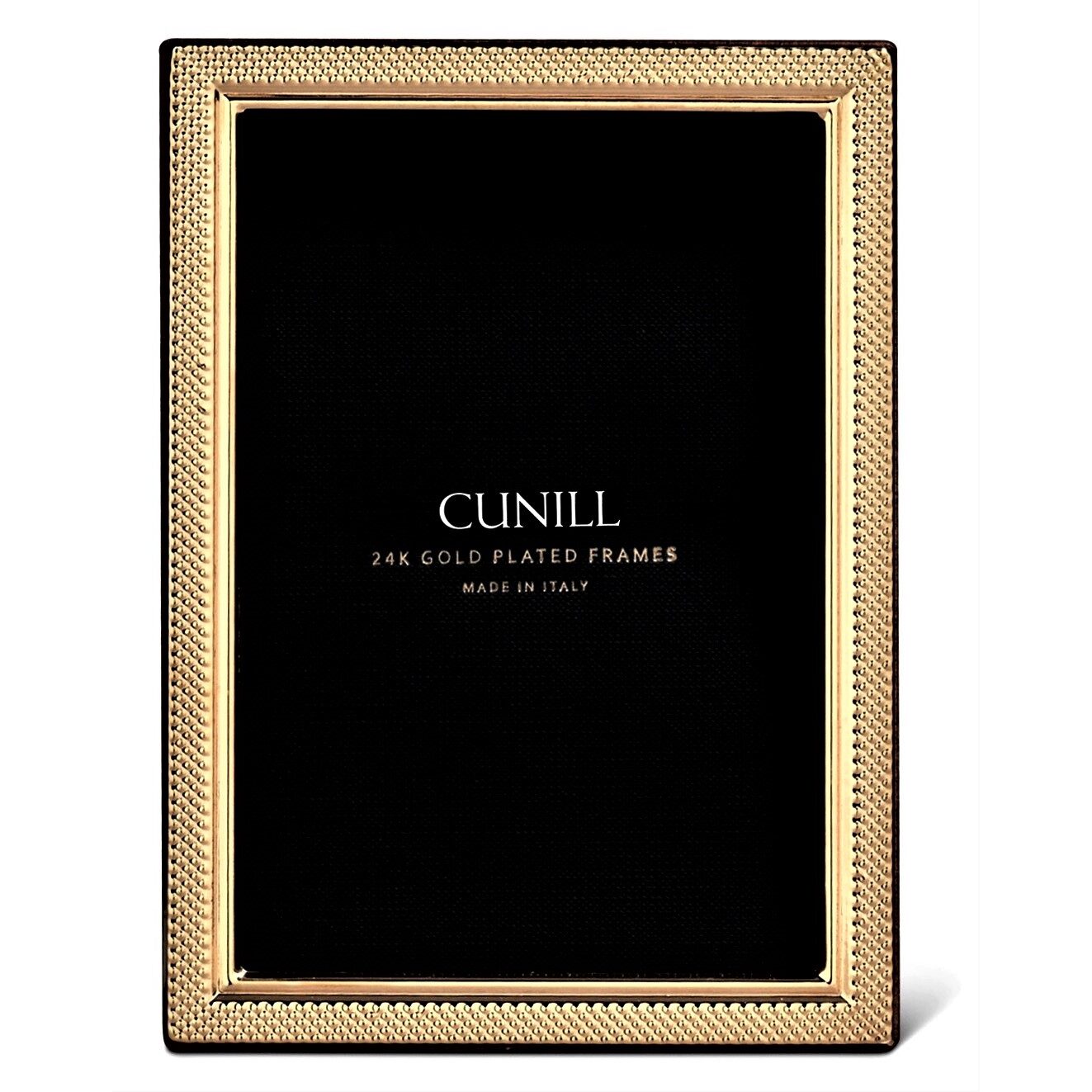 Cunill 'Droplets' 4x6 Gold Plated Picture Frame, 24k gold plated picture frame, on a white background