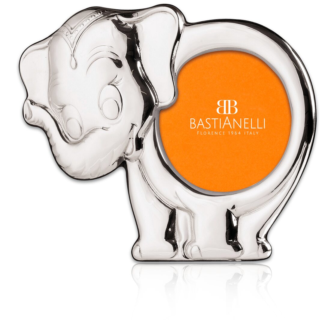 Cunill 'Elefante' 3.5" Sterling Silver Silhouette Picture Frame, sterling silver picture frame, on a white background