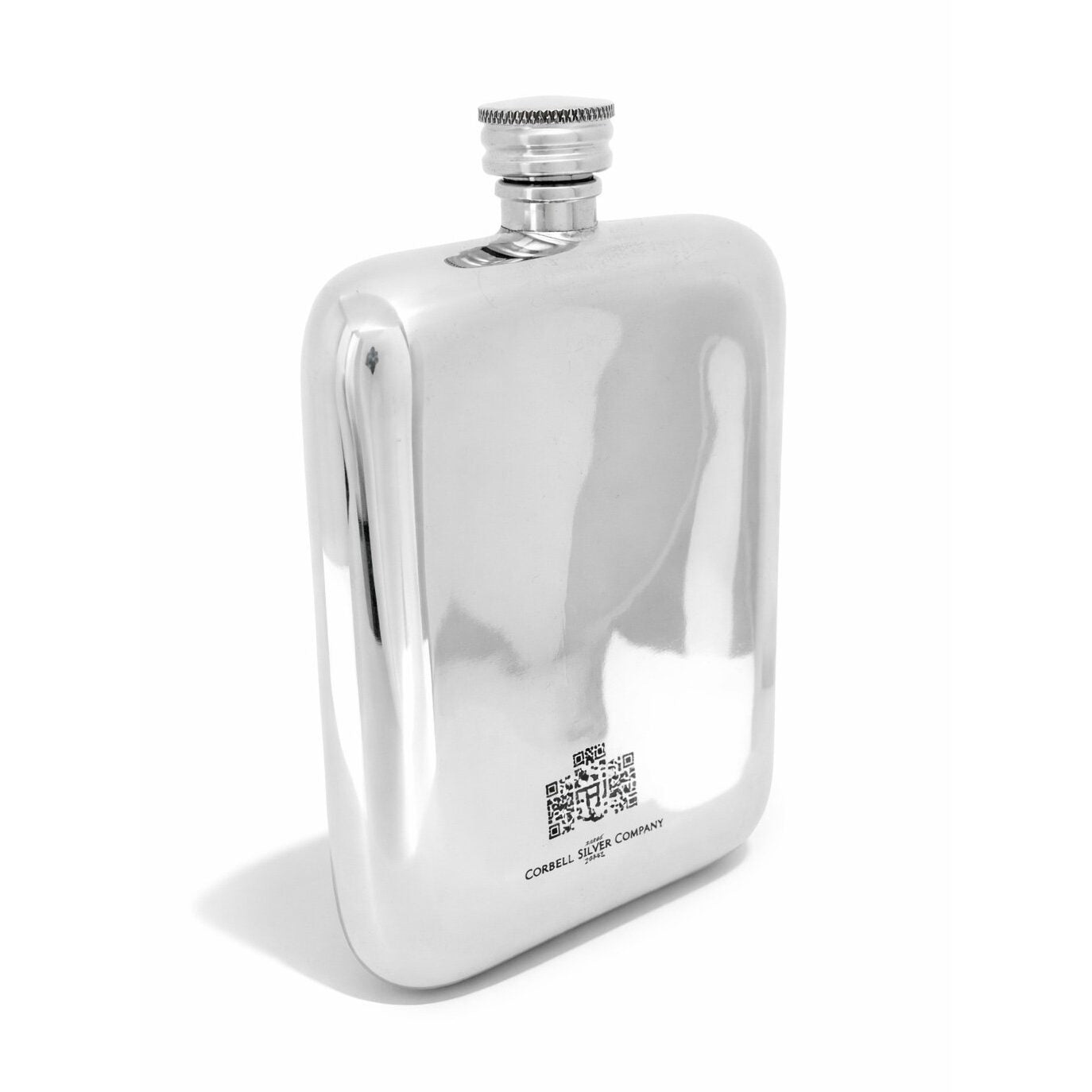 Cunill Embossed Stag 6oz Hip Flask-Handmade in the UK — additional view