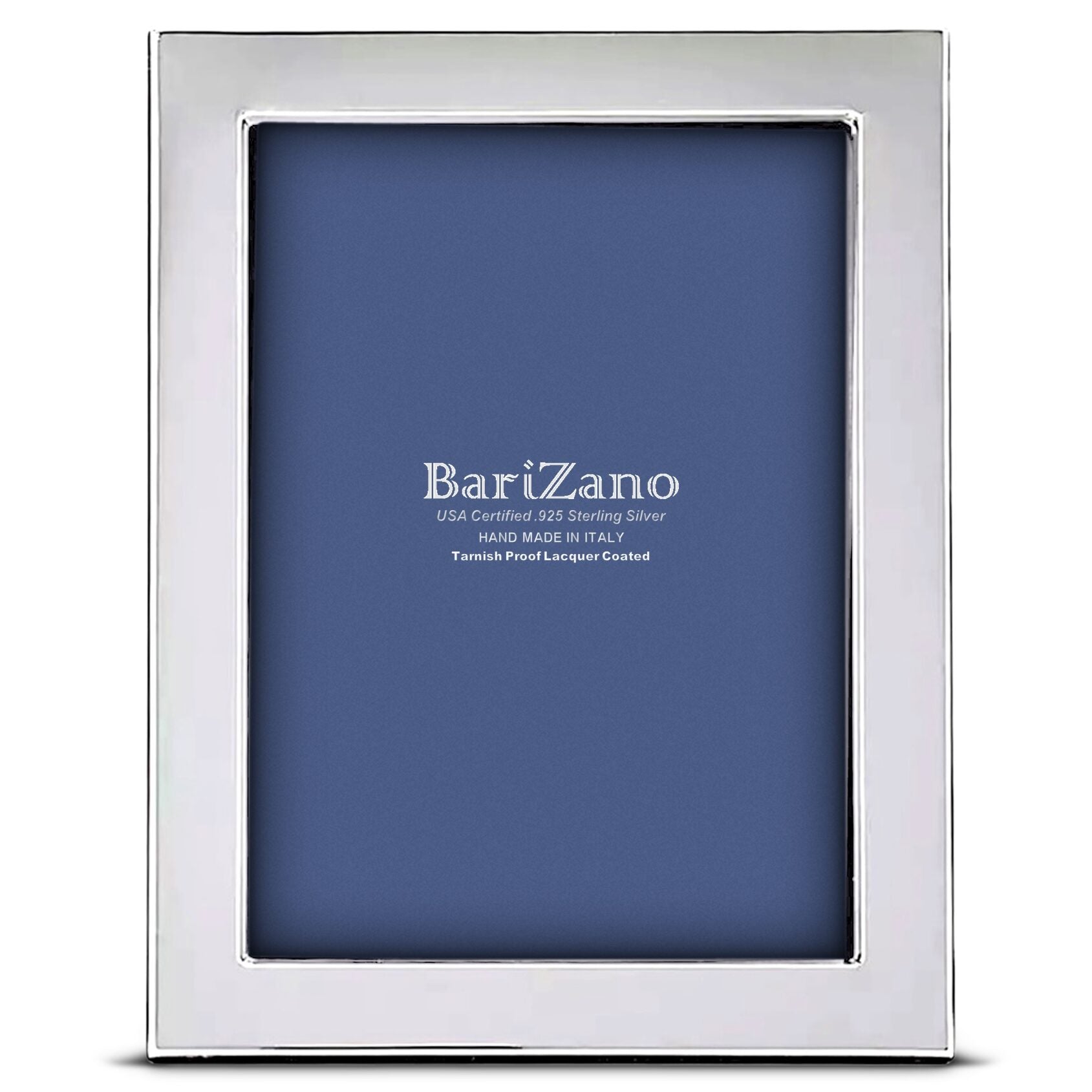 Cunill 'Ferrara' 4x6 Non-Tarnish 925 Sterling Silver Frame, sterling silver picture frame, on a white background