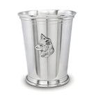 Cunill Fox Head Pewter Julep Cup 10 oz, pewter mint julep cup, on a white background