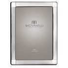 Cunill 'Guilloche' 5x7 Sterling Silver Picture Frame, sterling silver picture frame, on a white background