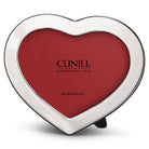 Cunill Heart Silhouette Sterling Silver 5x7 Picture Frame, sterling silver picture frame, on a white background