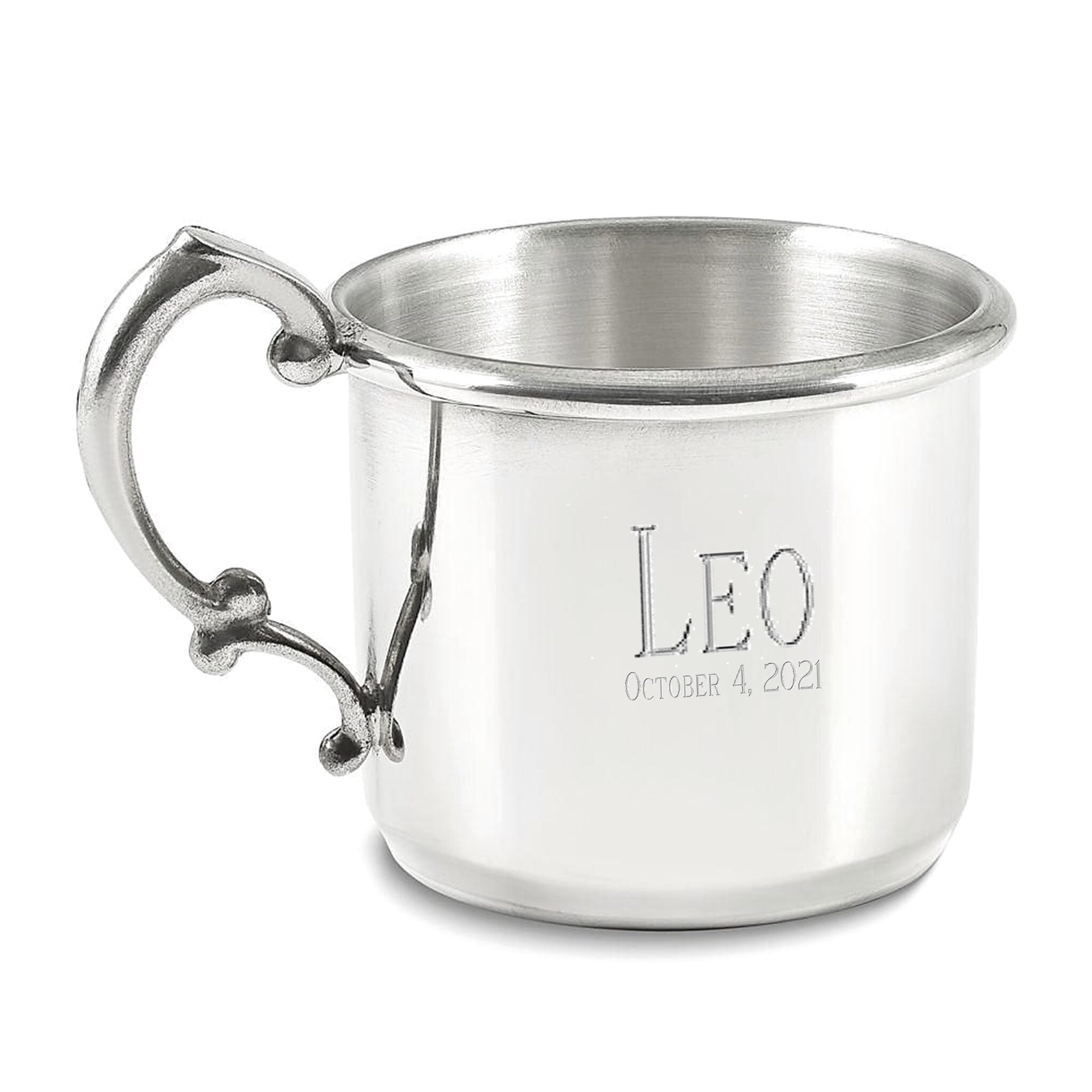 Cunill Heavy Mirror Finish Pewter Baby Cup — additional view