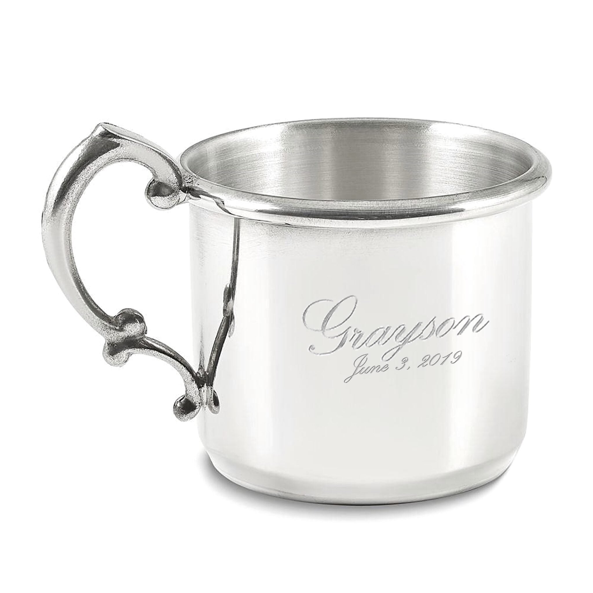Cunill Heavy Mirror Finish Pewter Baby Cup — additional view