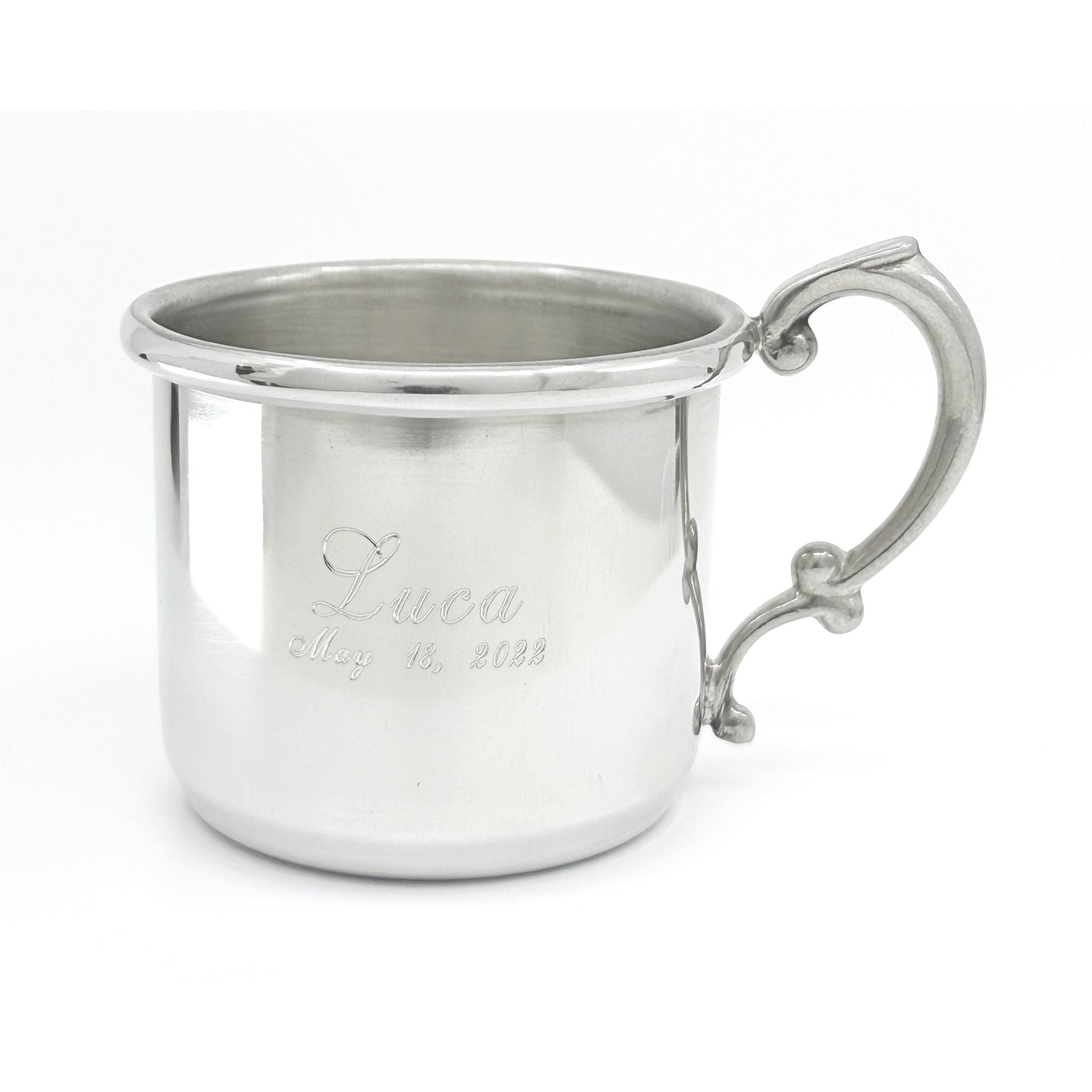 Cunill Heavy Mirror Finish Pewter Baby Cup — additional view