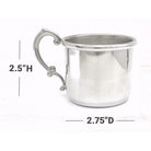 Cunill Heavy Mirror Finish Pewter Baby Cup — additional view