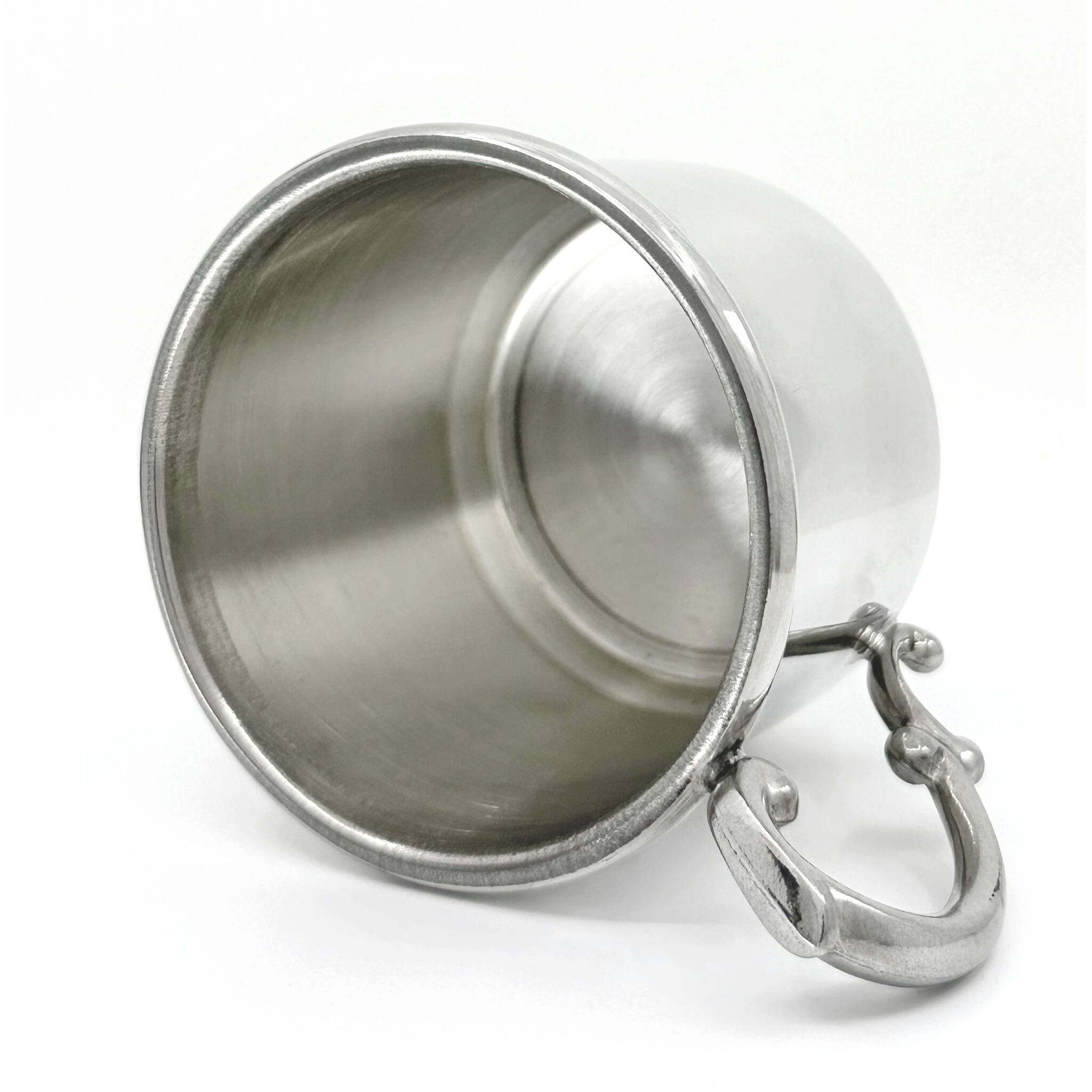 Cunill Heavy Mirror Finish Pewter Baby Cup — additional view