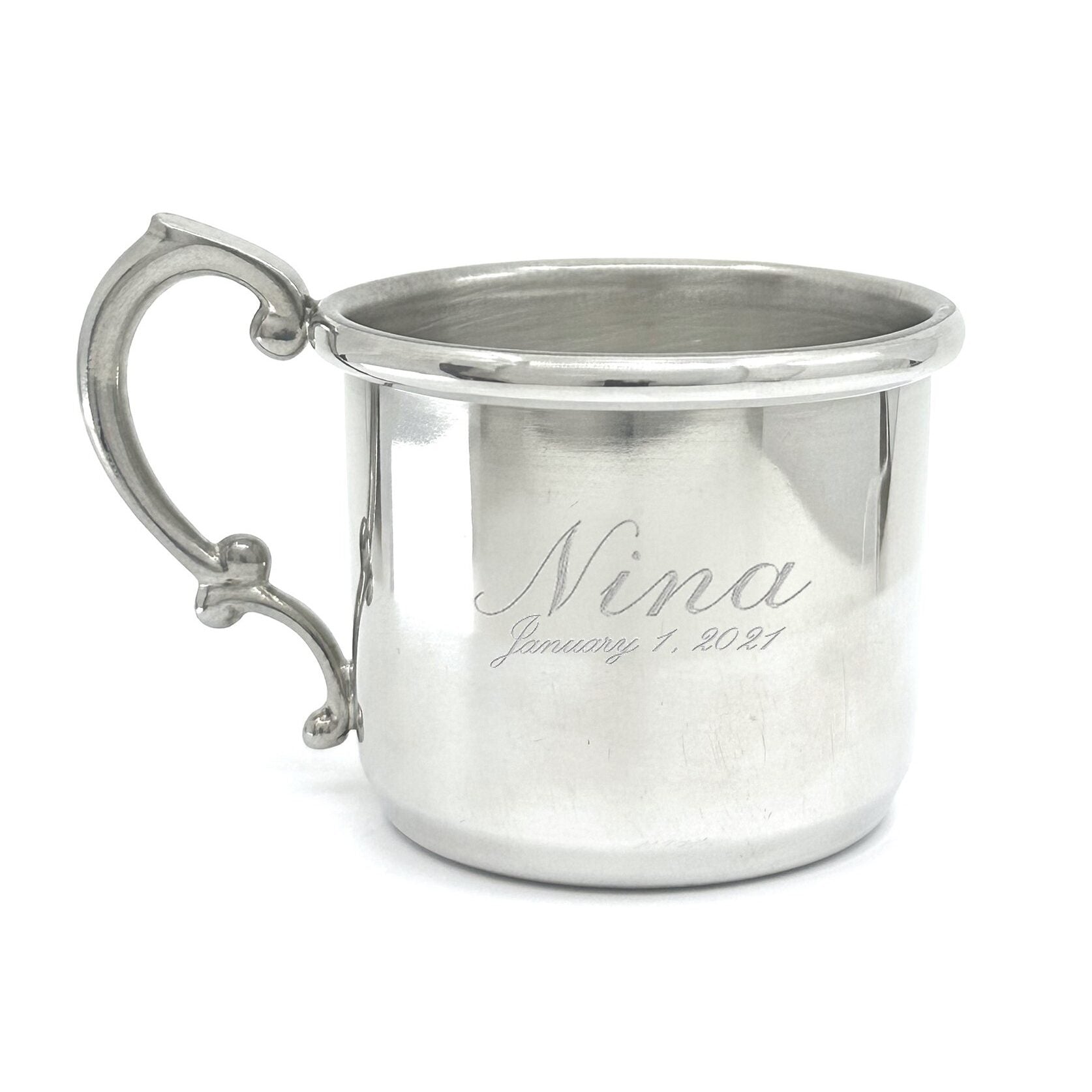 Cunill Heavy Mirror Finish Pewter Baby Cup — additional view