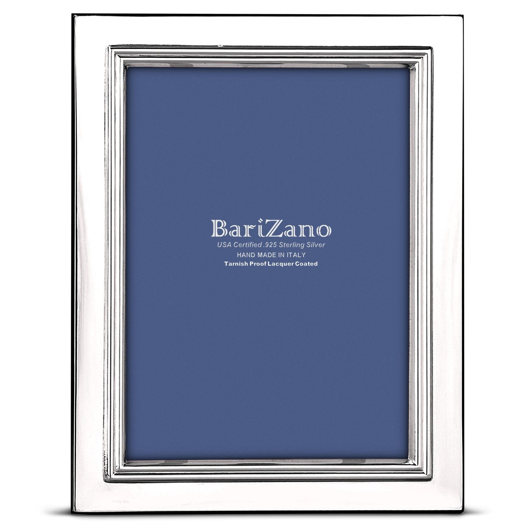 Cunill 'Lisbon' 8x10 Non-Tarnish 925 Sterling Silver Frame, sterling silver picture frame, on a white background