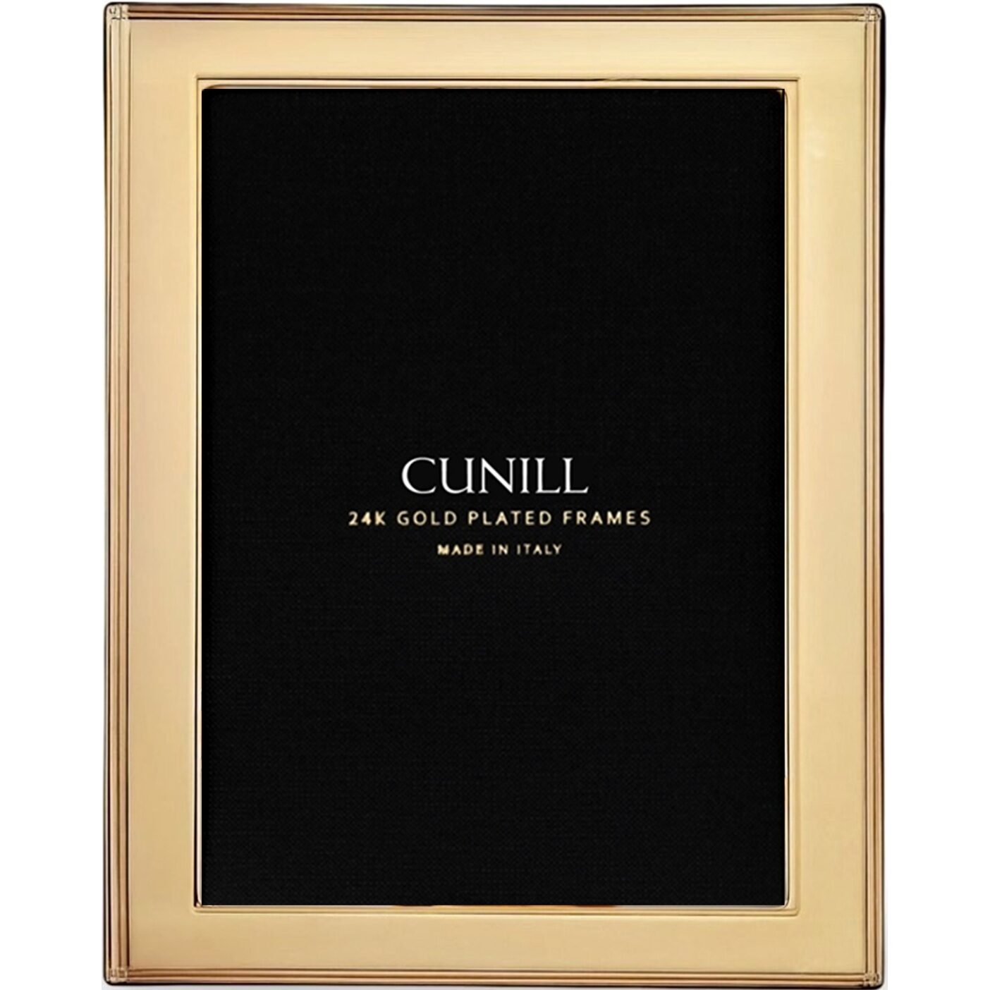 Cunill Madison 24k Gold Plated 8x10 Picture Frame, 24k gold plated picture frame, on a white background